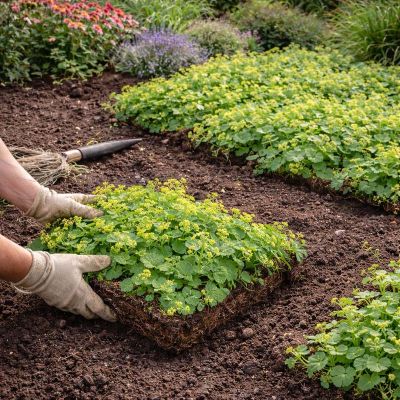 COVERGREEN® Alchemilla mollis (Frauenmantel) Bodendecker (38 × 57 cm)