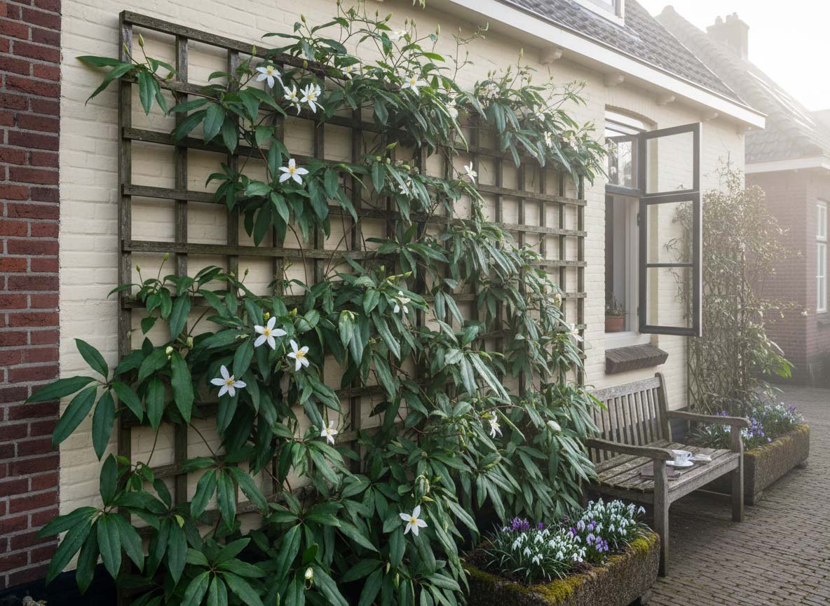 Immergrüne Clematis armandii